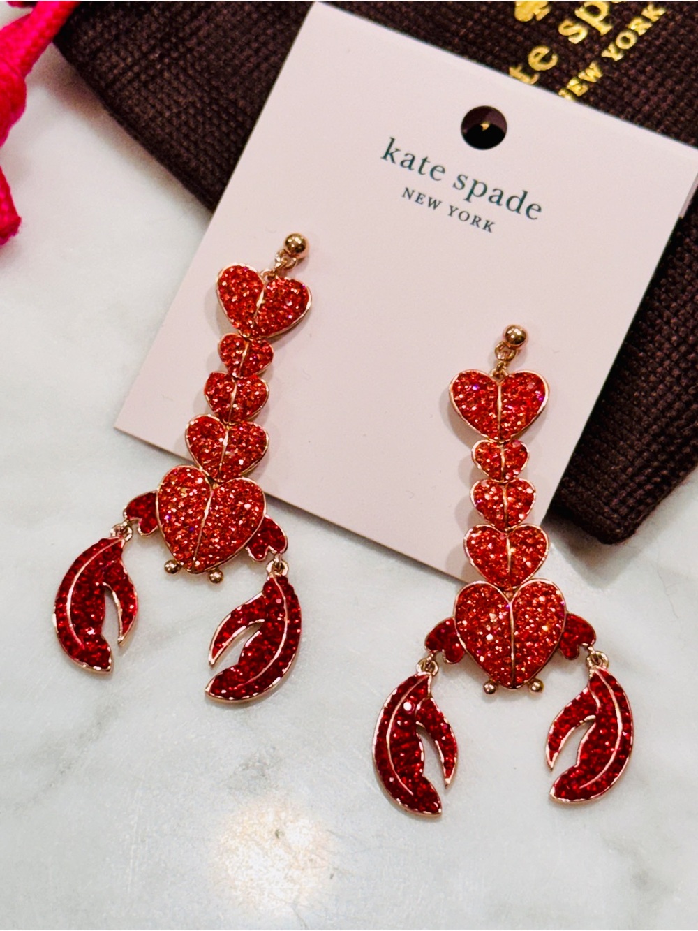 Kate Spade New York Love Lobster Statement Earrings